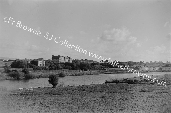 COLLEGE & BISHOPS HOUSE FROM ACROSS RIVER